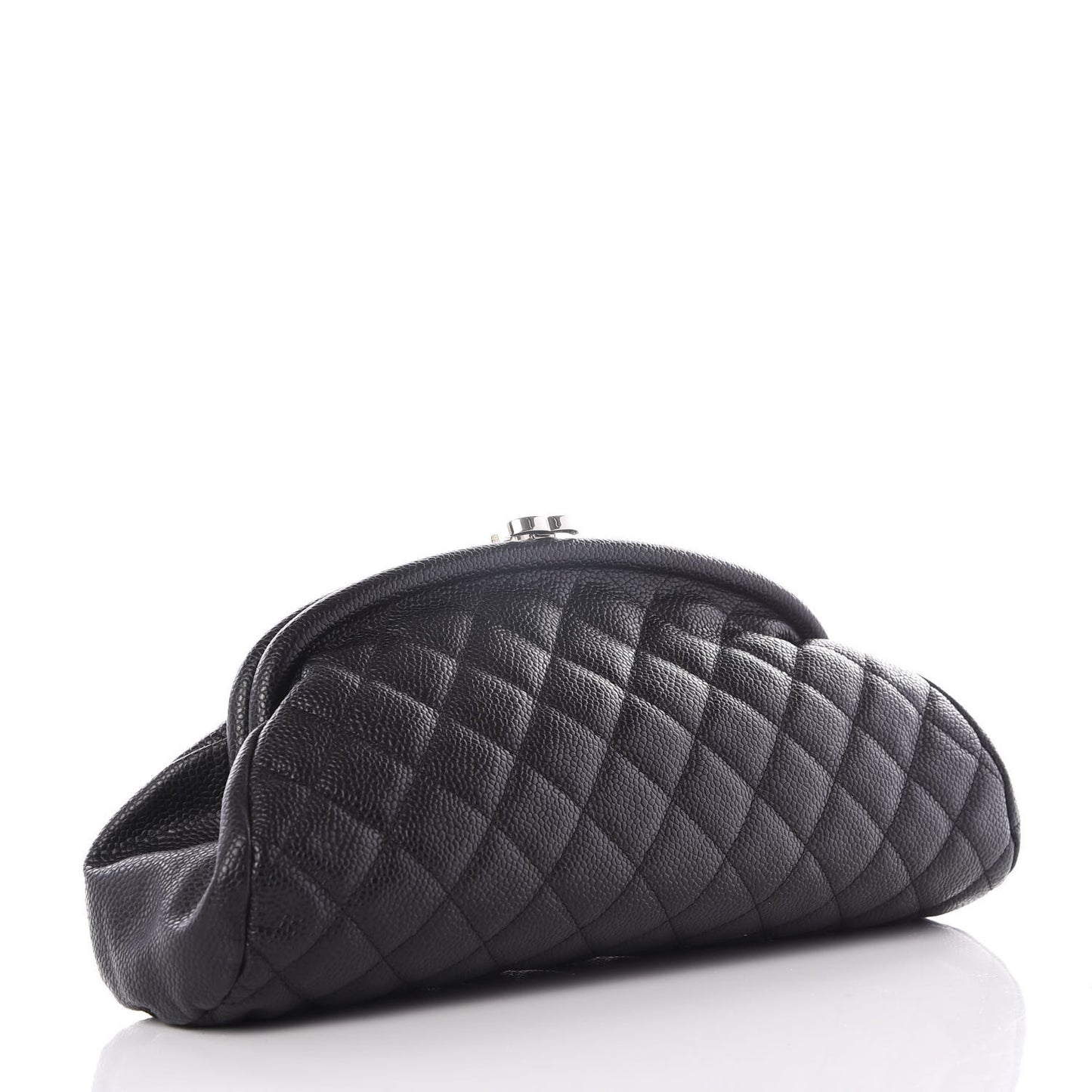 Caviar Quilted Timeless Clutch Black