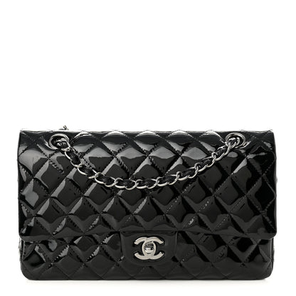 Chanel Patent Quilted Medium Double Flap Black 1 of 10