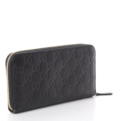 Gucci Guccissima Vitello Tender Zip Around Wallet Black 4 of 10