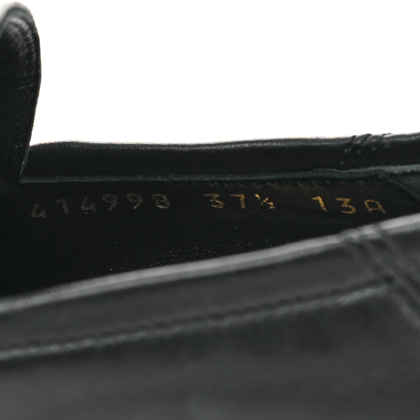 Lambskin Womens Brixton Horsebit Loafers 37.5 Black