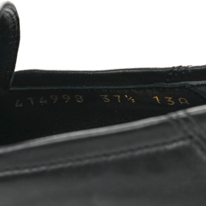 Gucci Lambskin Womens Brixton Horsebit Loafers 37.5 Black 6 of 8