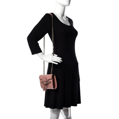 Gucci Microguccissima Mini Emily Shoulder Bag Soft Pink 2 of 9
