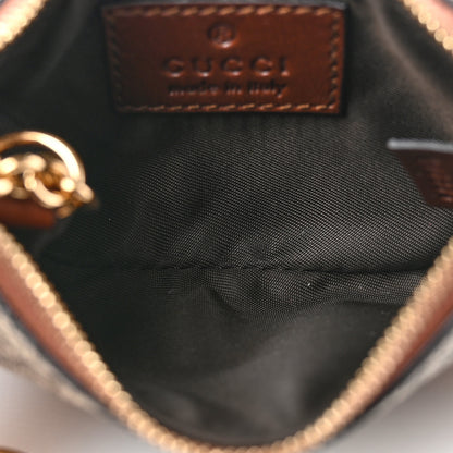 Gucci GG Supreme Monogram Key Case Beige Ebony Cuir 5 of 8