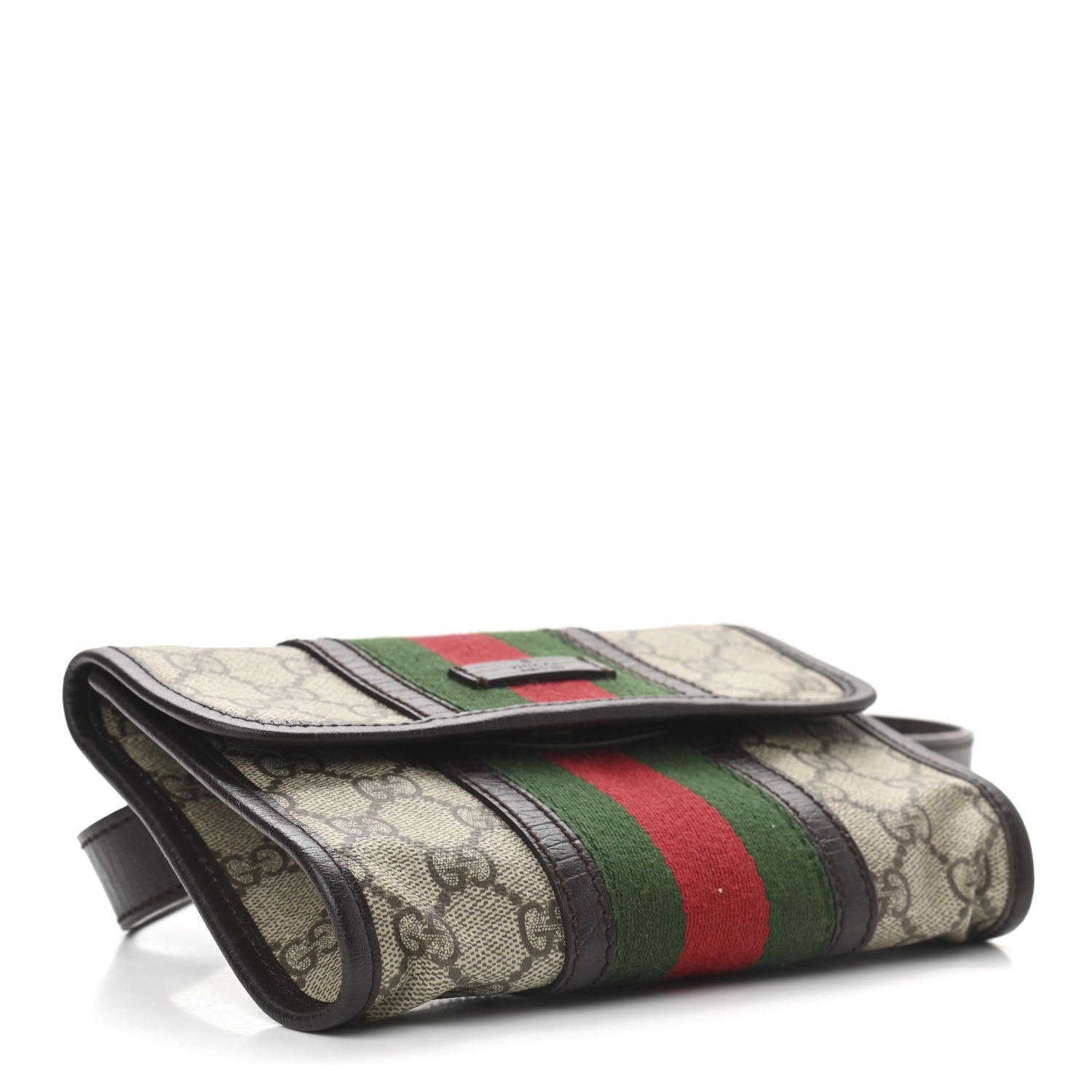 Gucci GG Monogram Plus Web Belt Bag Dark Brown 4 of 10