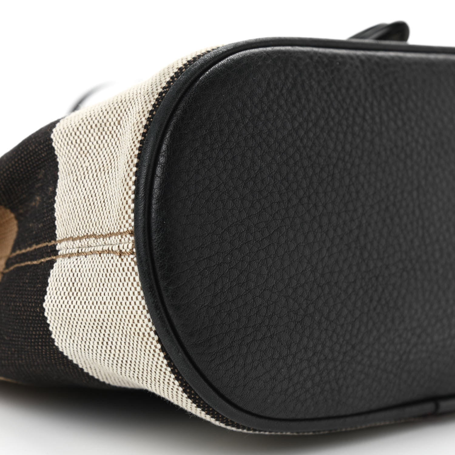 Burberry Mega Check Grainy Calfskin Small Gowan Messenger Bag Black 8 of 9