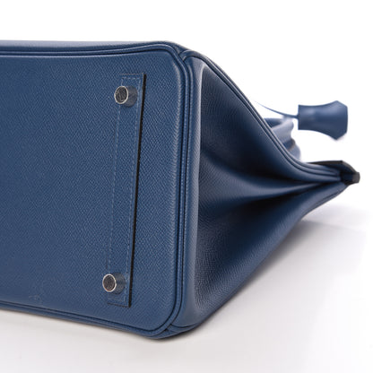 Hermes Epsom Birkin 30 Deep Bleu 33 of 35