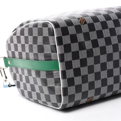 Louis Vuitton Damier Speedy Bandouliere 30 Black White 6 of 14