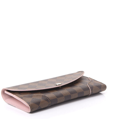 Louis Vuitton Damier Ebene Caissa Wallet Rose Ballerine 3 of 10
