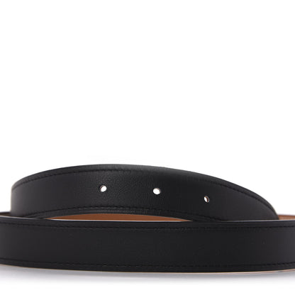 Hermes Swift Epsom 24mm Belt Strap 75 Black Gold 3 of 7