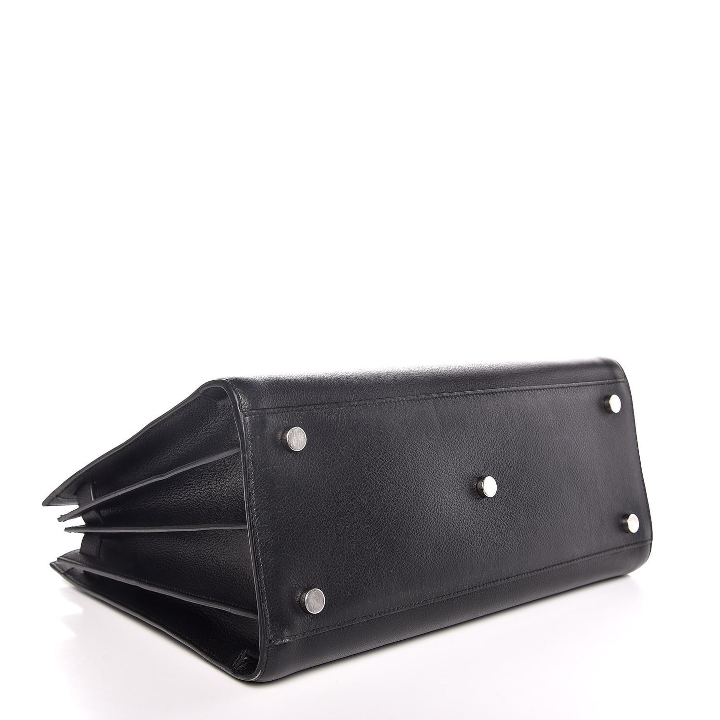 Grained Calfskin Small Sac De Jour Black
