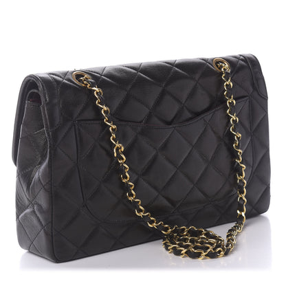 Chanel Lambskin Quilted Medium Double Flap Black 2 of 11