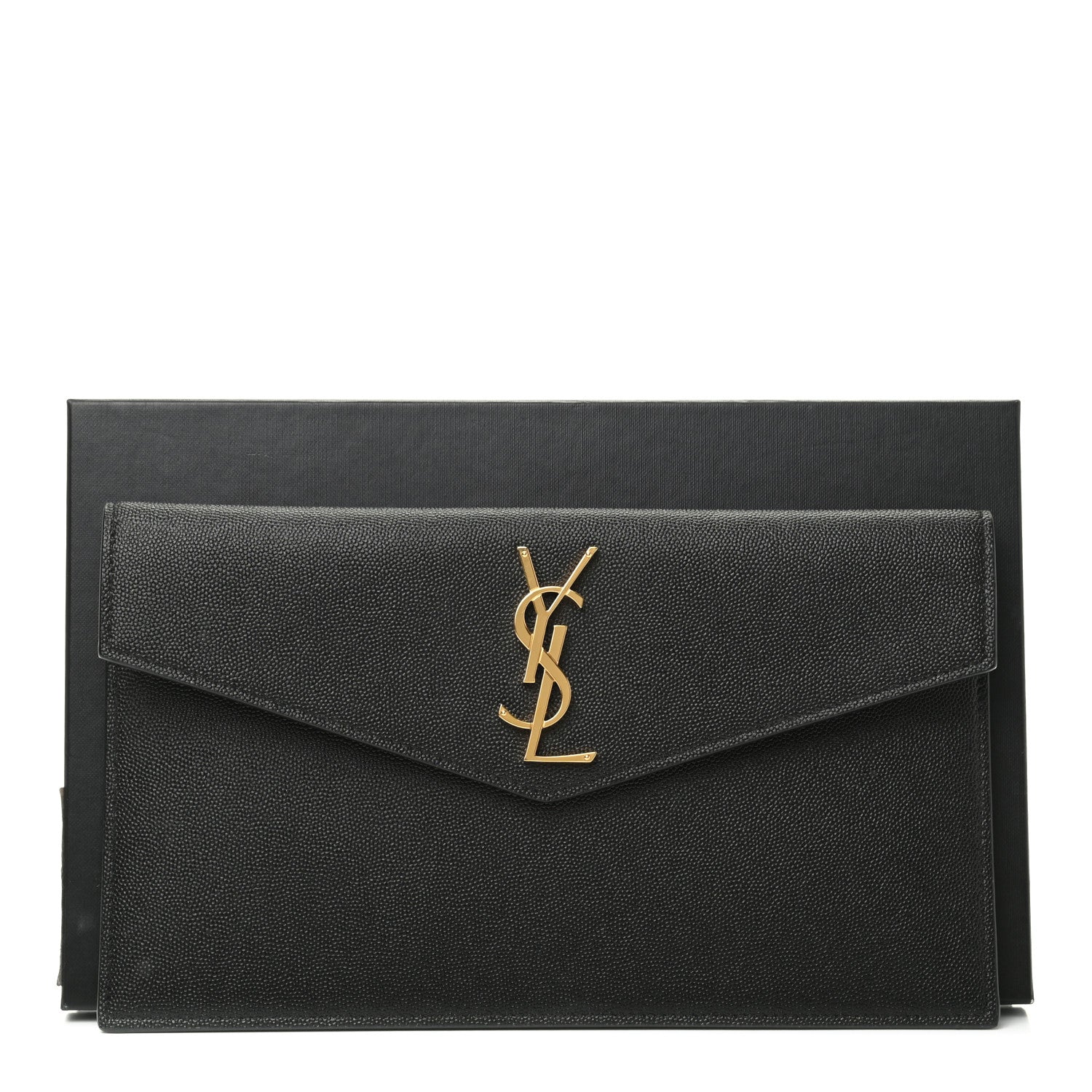 Saint Laurent Grain De Poudre Uptown Pouch Black 8 of 8