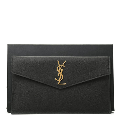Saint Laurent Grain De Poudre Uptown Pouch Black 8 of 8