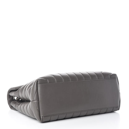 Saint Laurent Calfskin Y Quilted Monogram Medium Loulou Chain Satchel Earth 4 of 14