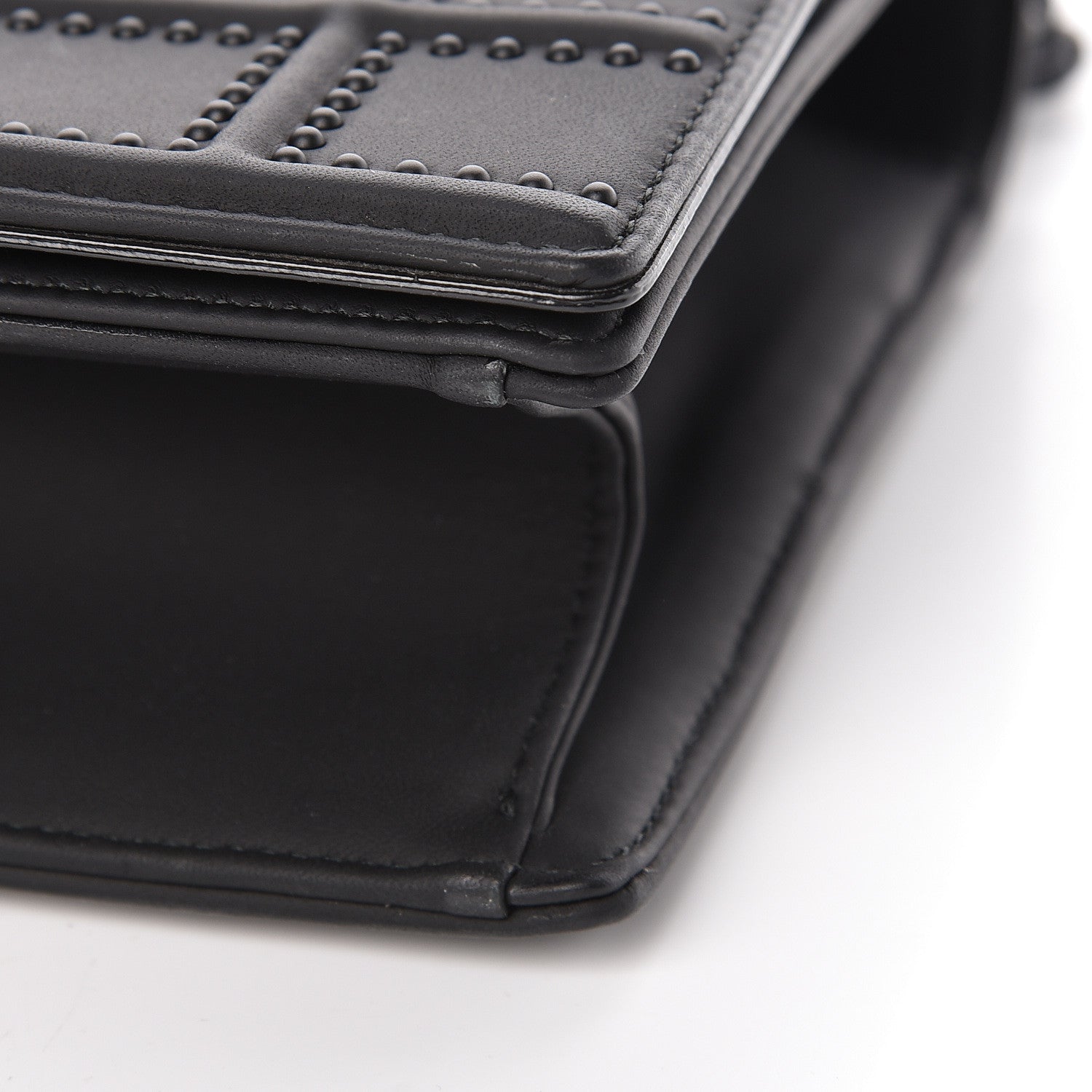 Christian Dior Ultra Matte Calfskin Studded Medium Diorama Flap Bag Black 10 of 10