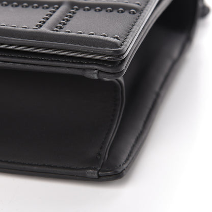 Christian Dior Ultra Matte Calfskin Studded Medium Diorama Flap Bag Black 10 of 10