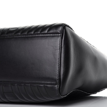 Prada Soft Calfskin Impunture Diagramme Tote Black 9 of 10