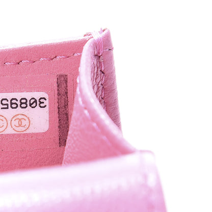 Chanel Caviar Quilted Crystal CC Airpods Pro Case Pink 6 of 6