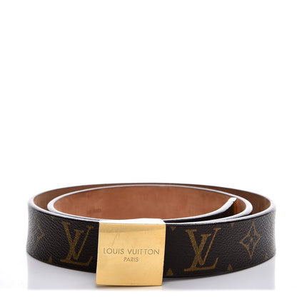 Louis Vuitton Monogram Ceinture Belt Gold Buckle 85 34 1 of 7