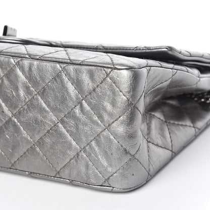 Chanel Metallic Aged Calfskin Quilted 2.55 Reissue 226 Flap Silver 7 of 16