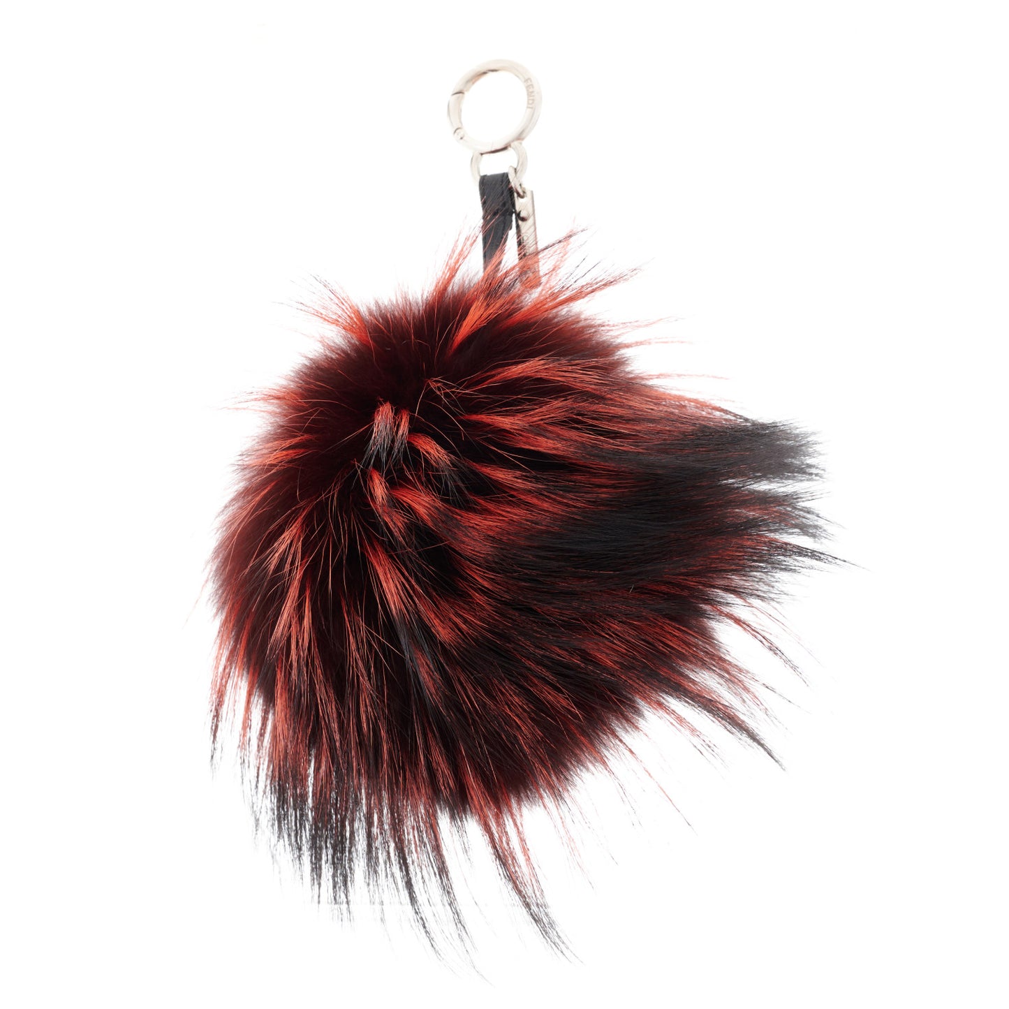 Fox Mink Rabbit Fur Kooky Monster Bag Bug Charm Red Pink
