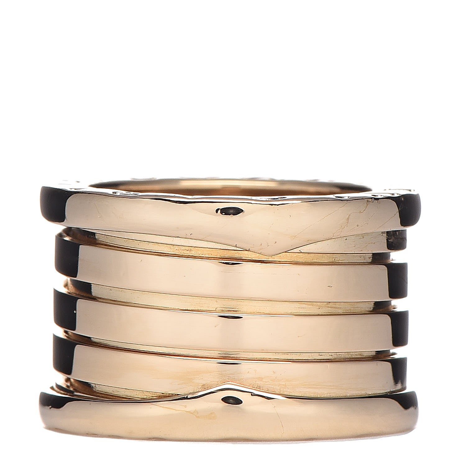 Bulgari 18K Yellow Gold B.Zero1 Four-Band Ring 48 4.5 1 of 5