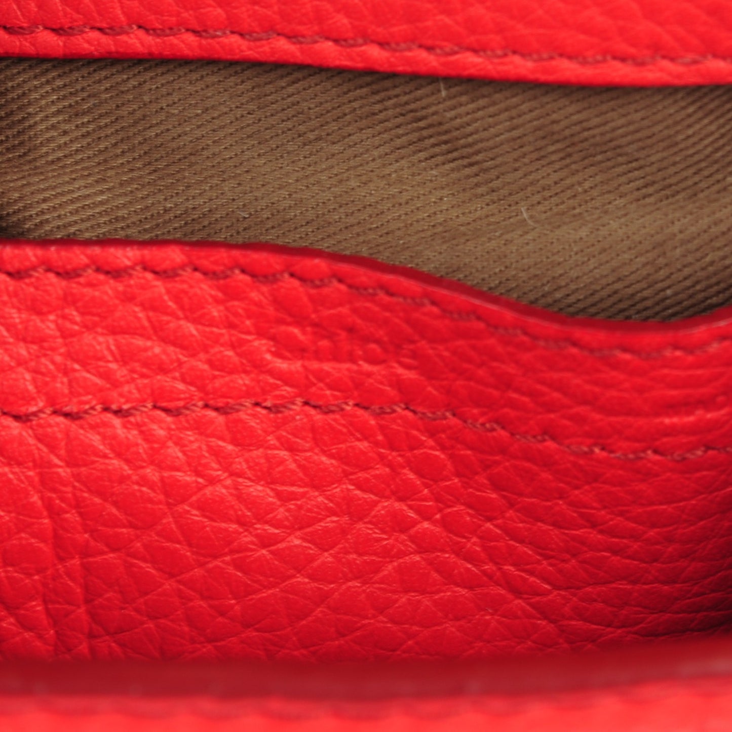 Calfskin Mini Marcie Round Crossbody Bag Red