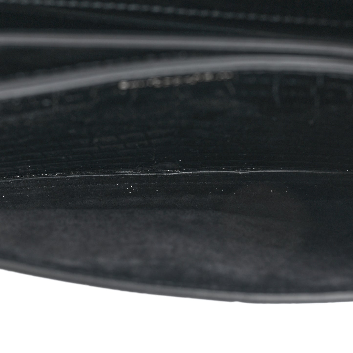 Calfskin Crocodile Embossed Medium Monochrome Monogram Sunset Black