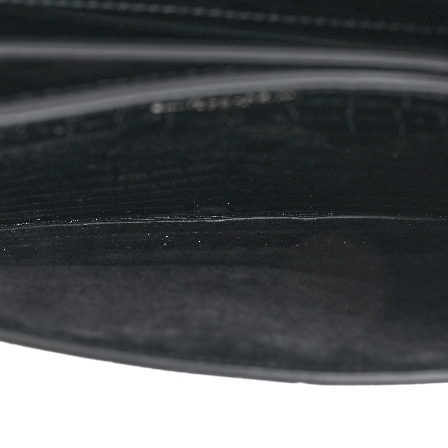 Saint Laurent Calfskin Crocodile Embossed Medium Monochrome Monogram Sunset Black 5 of 12