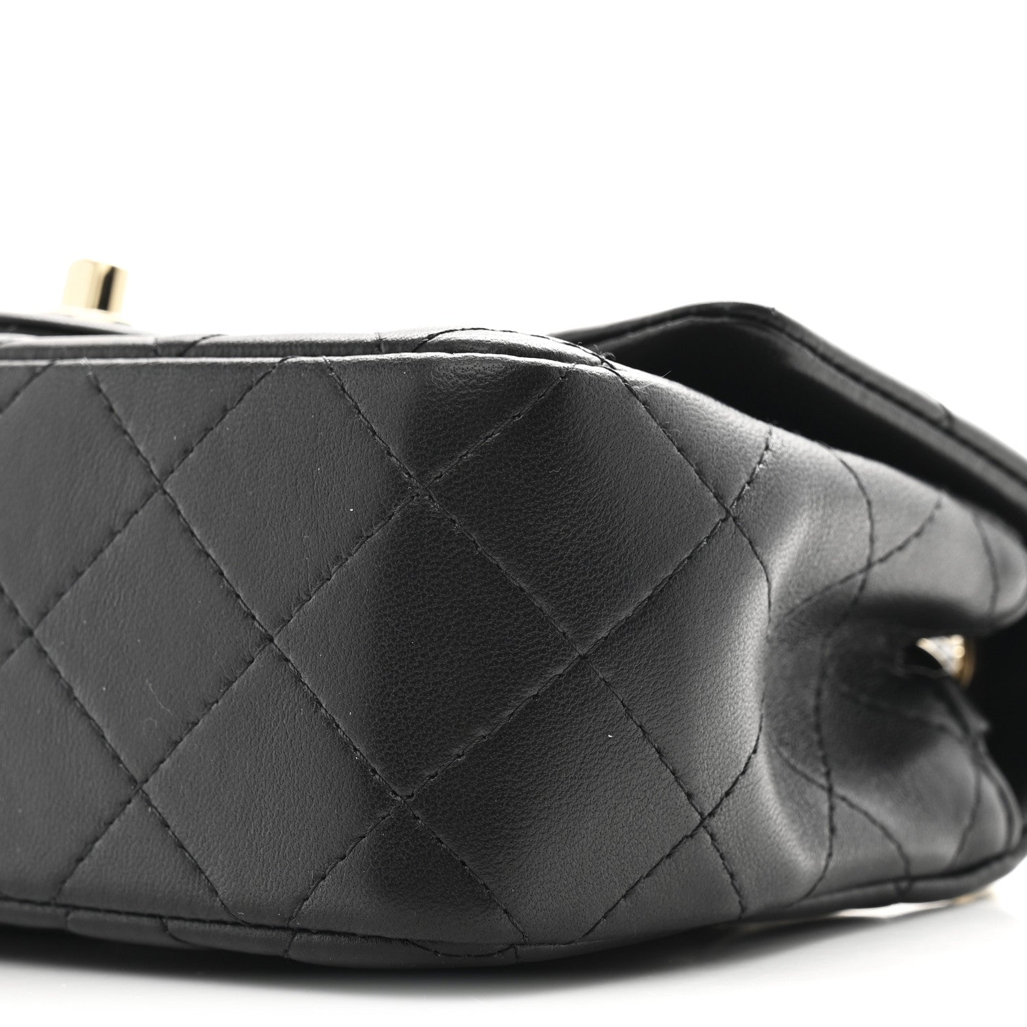 Chanel Lambskin Quilted Mini Rectangular Flap Black 10 of 11