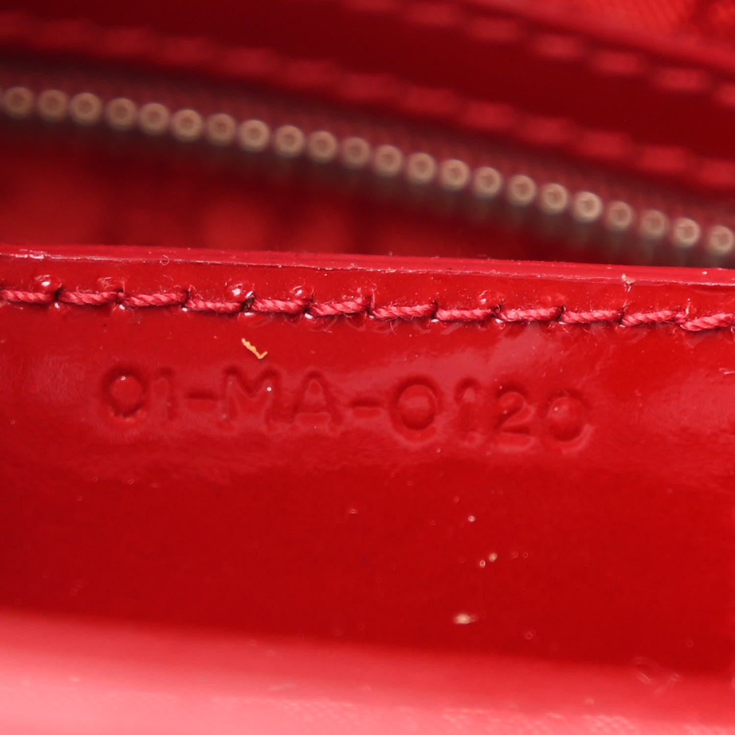 Christian Dior Patent Cannage Large Lady Dior Red 7 of 12