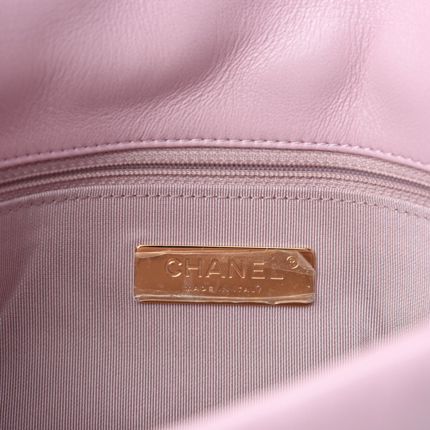 Chanel Lambskin Quilted Medium 19 Flap Light Pink 8 of 11