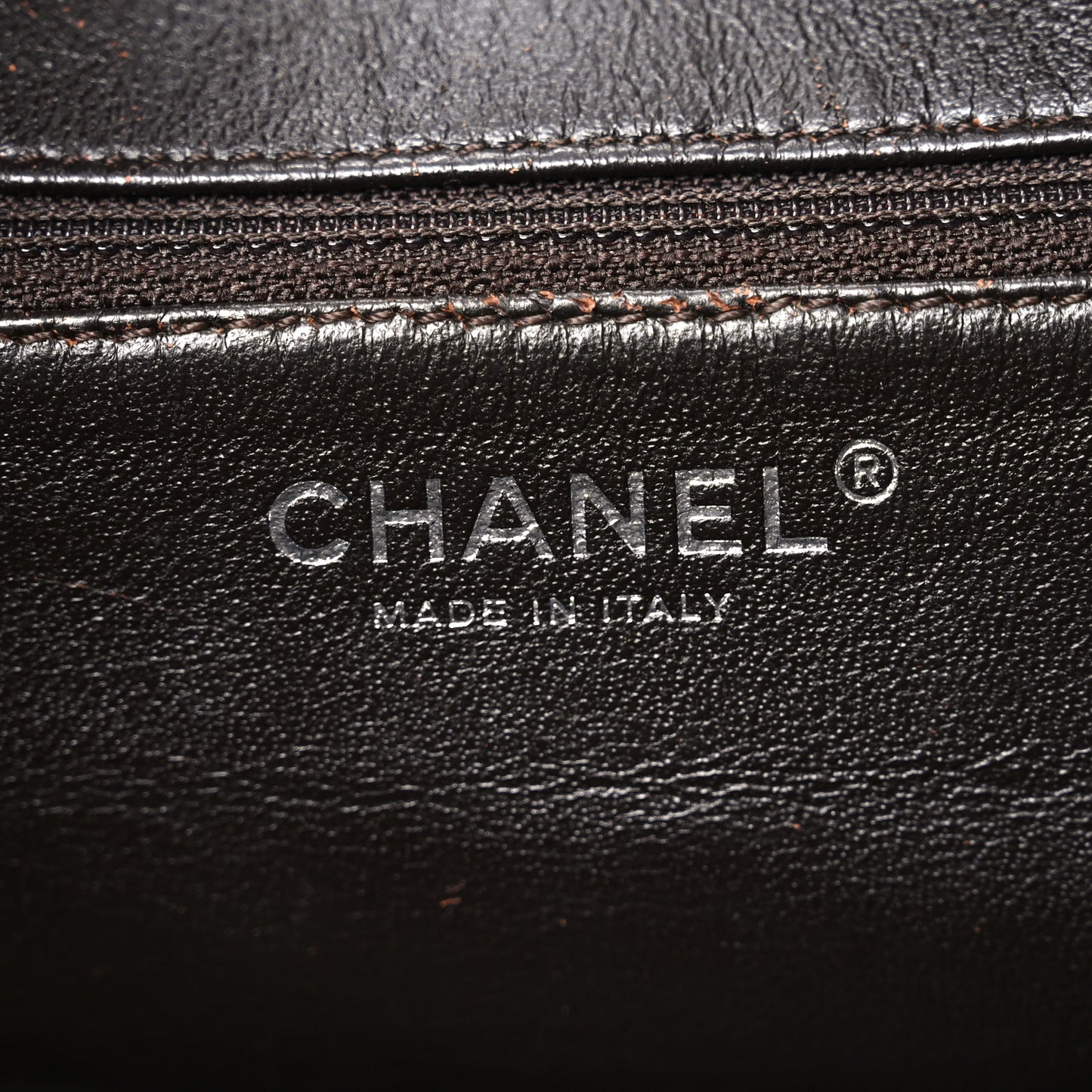 Caviar Quilted CC Timeless Bowler Dark Brown