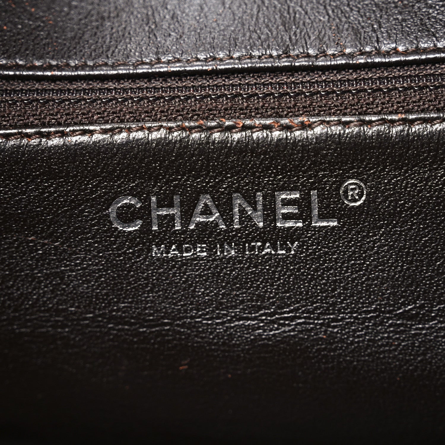 Chanel Caviar Quilted CC Timeless Bowler Dark Brown 6 of 10