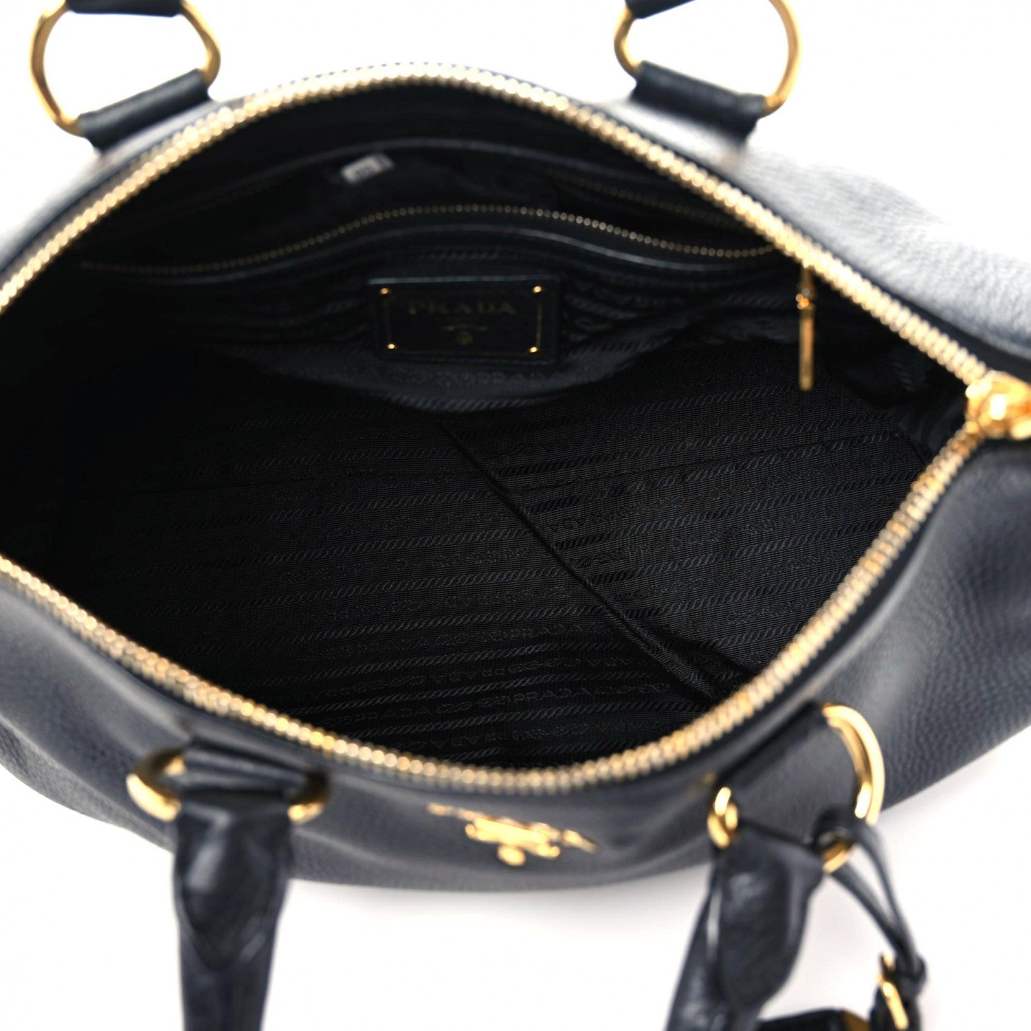 Prada Vitello Daino Tote Black 11 of 15