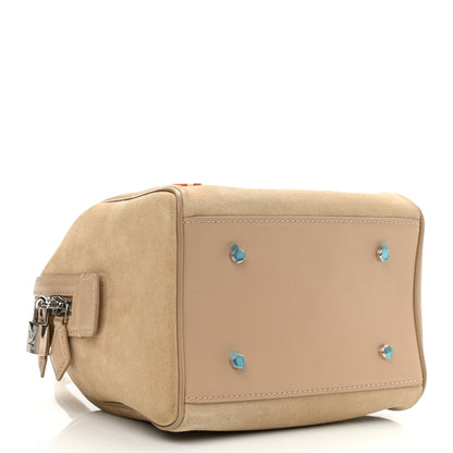 Louis Vuitton Suede Cubic Illusion Fleur Speedy Cube PM Beige 4 of 14
