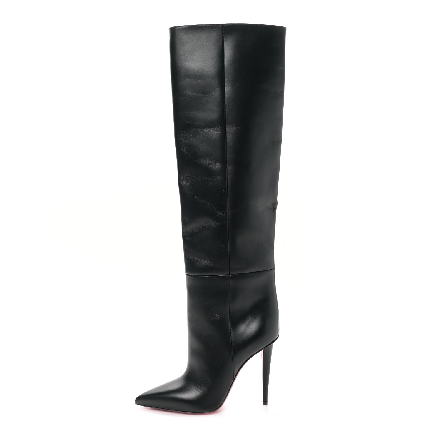 Christian Louboutin Calfskin Astrilarge 95 Knee Boots 39 Black 1 of 6