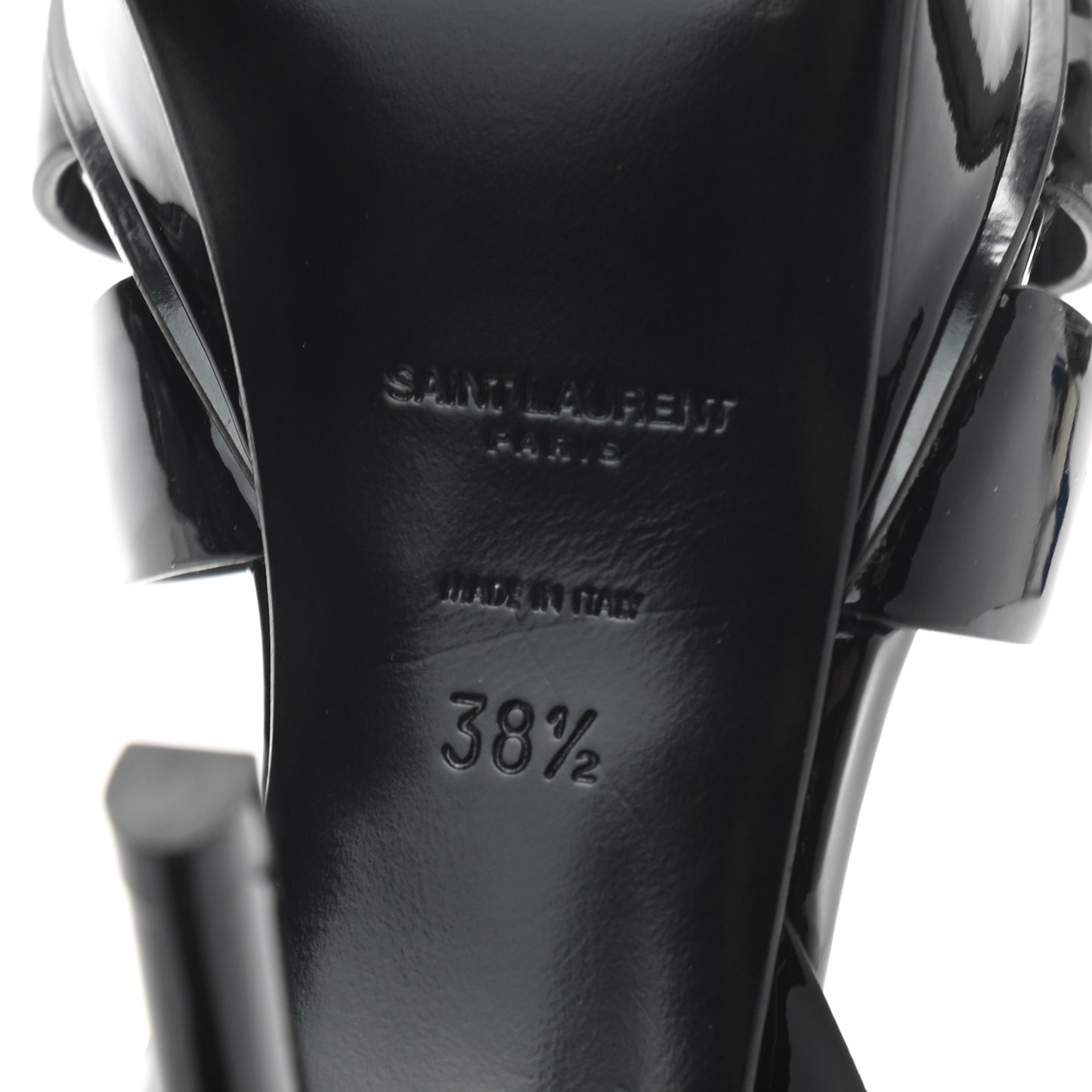 Patent Tribute 75 Platform Sandals 38.5 Black