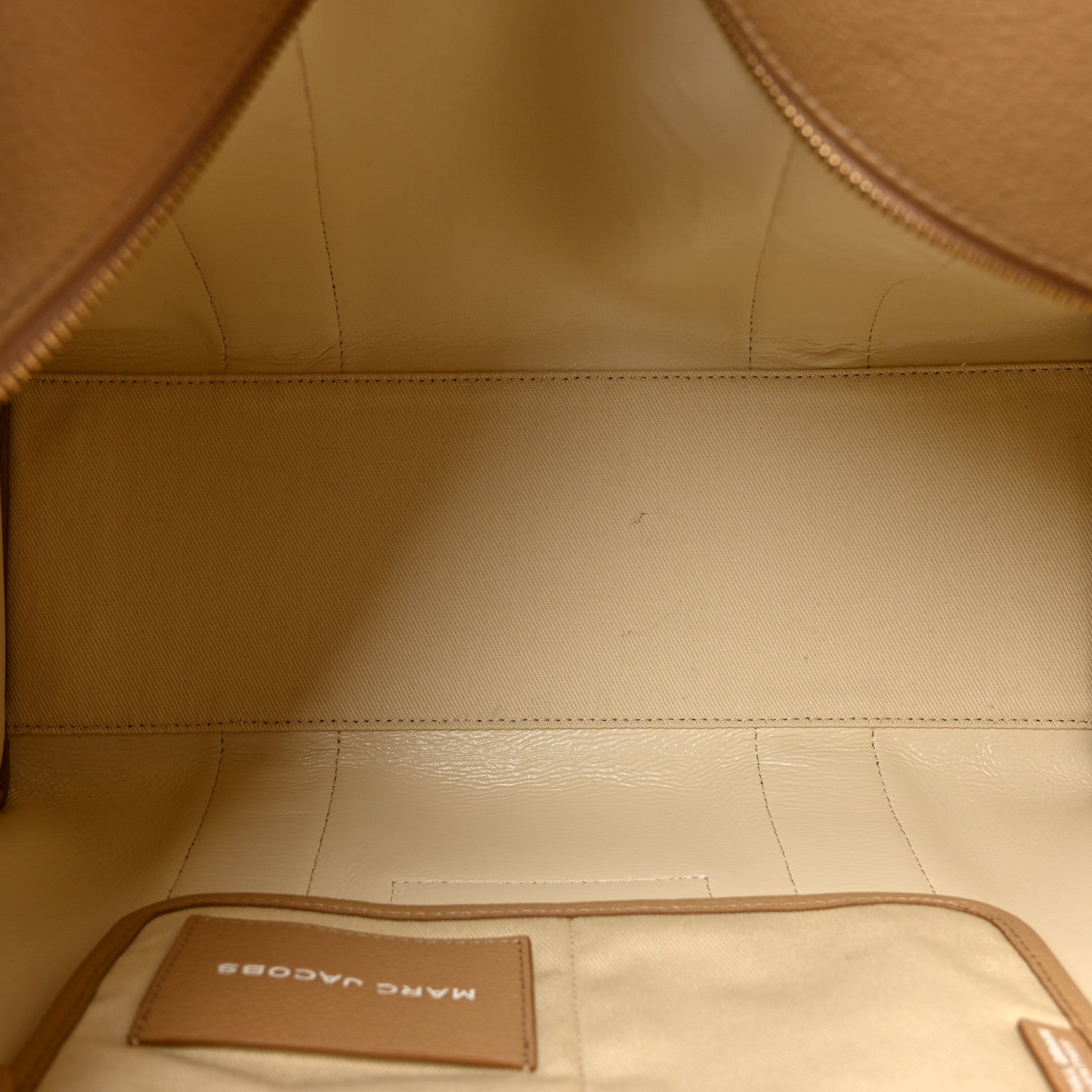Marc Jacobs Grained Calfskin Large The Tote Bag Camel 5 of 11