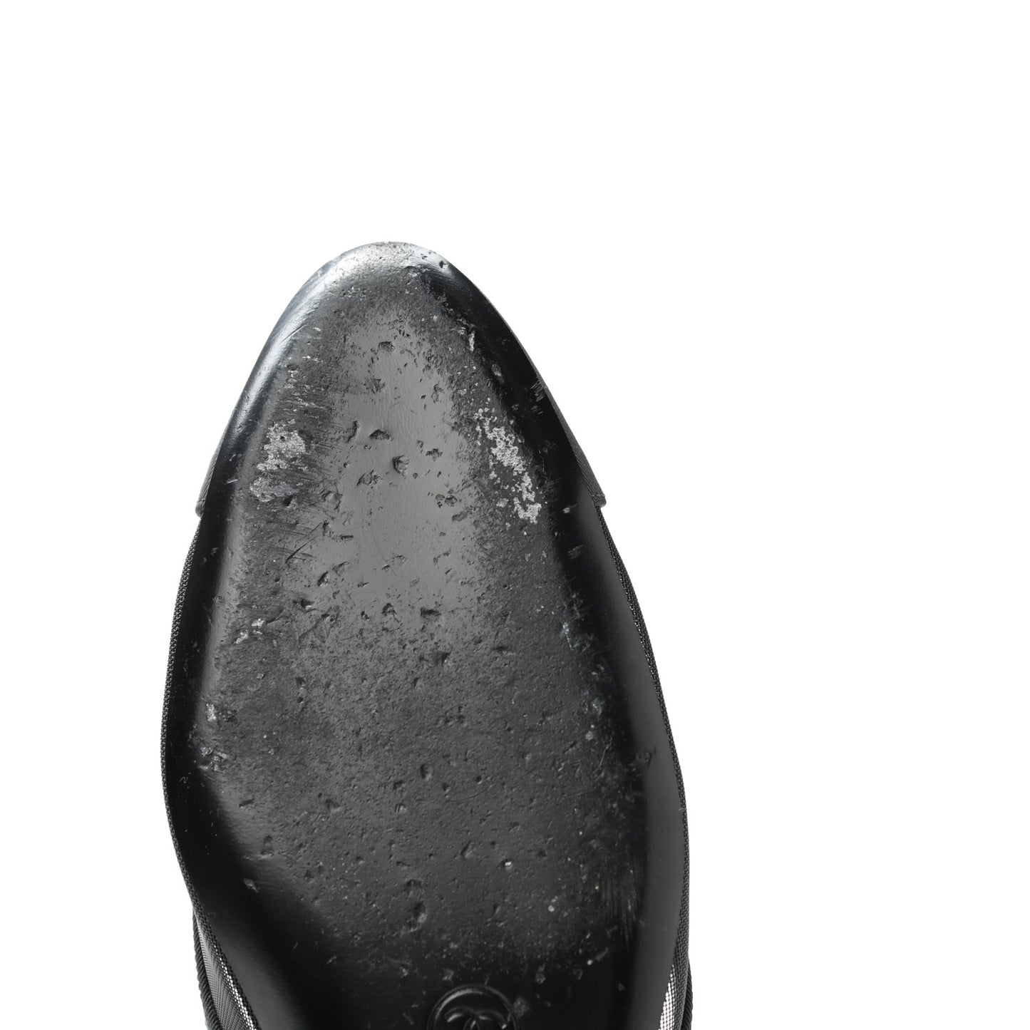 Mesh Grosgrain Cap Toe CC Flats 41 Black
