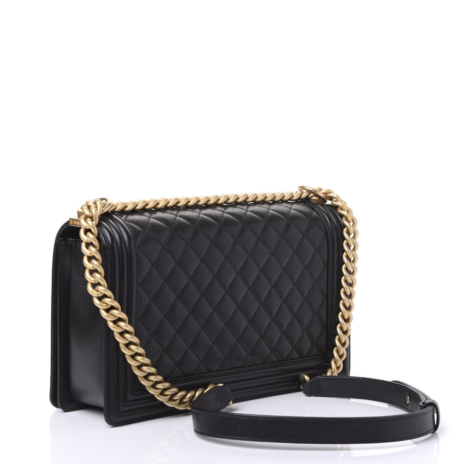 Chanel Caviar Quilted New Medium Boy Flap Black 2 of 10