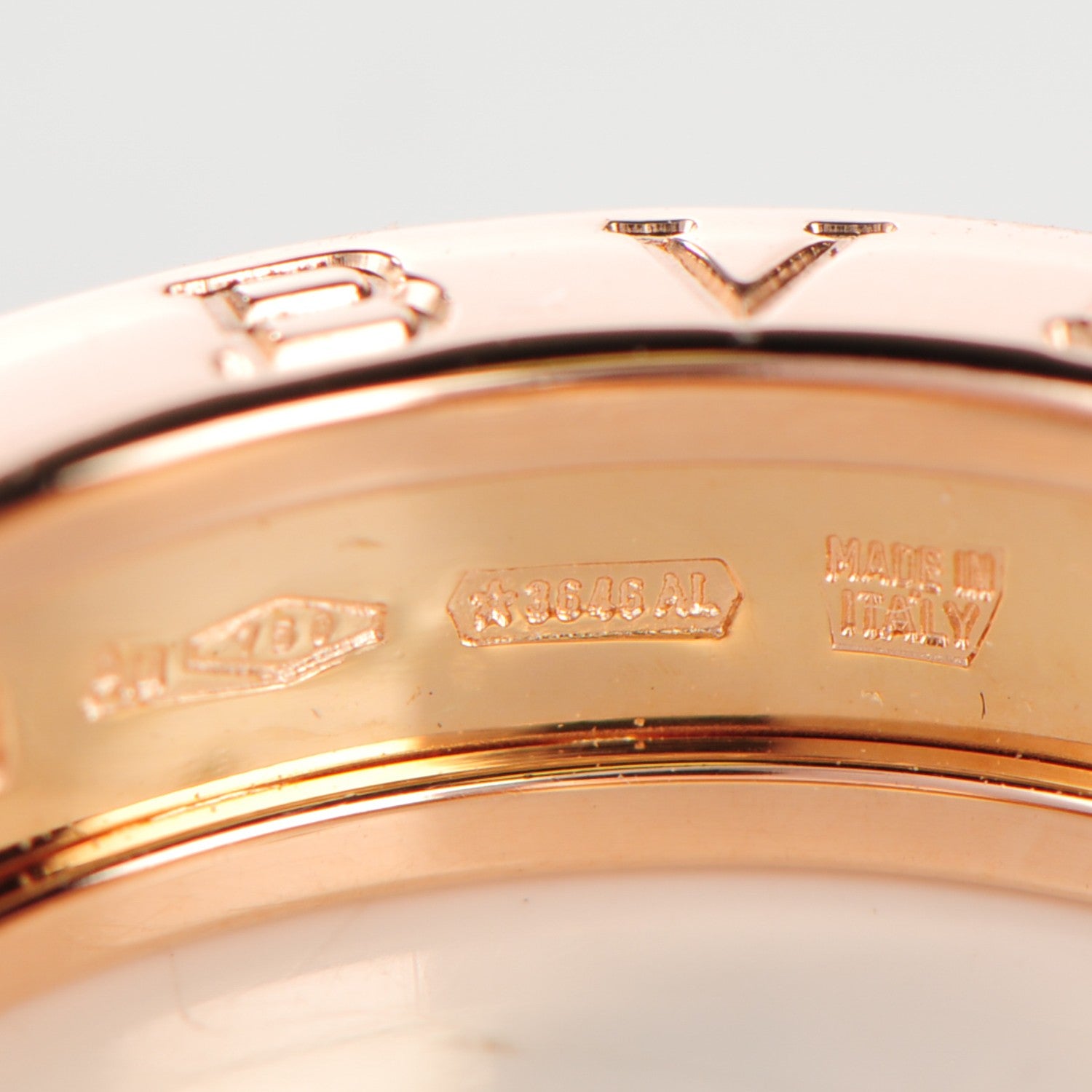 Bulgari 18K Rose Gold B.Zero1 Ring 49 4.75 5 of 6
