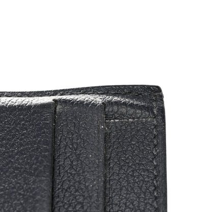 Hermes Evercolor Citizen Twill Card Case Bleu Nuit Vert Moyen Bleu Saphir 12 of 13