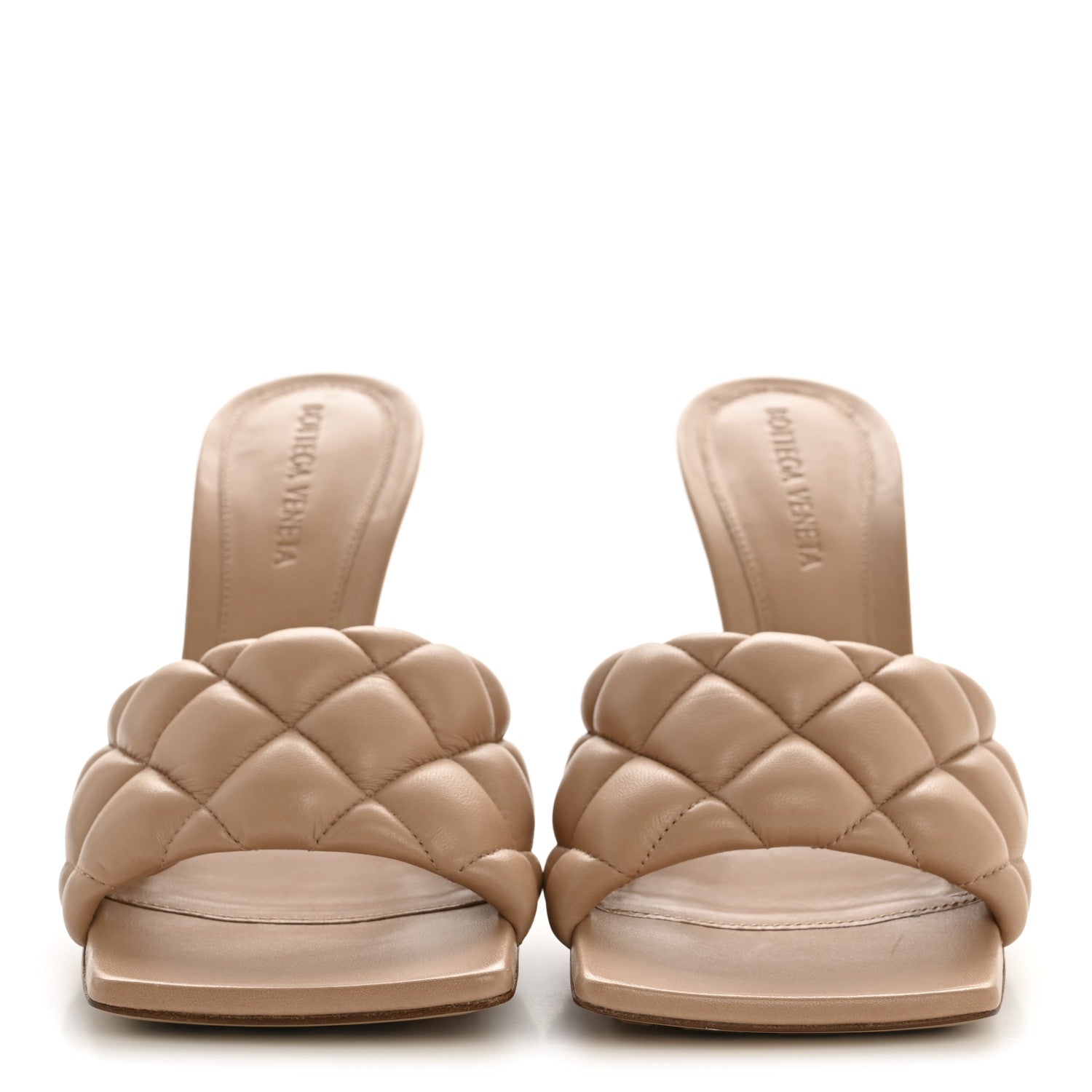 Bottega Veneta Nappa Matelasse Padded Mule Sandals 36.5 Cipria 3 of 10