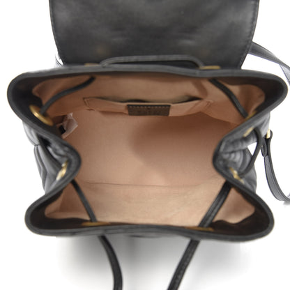 Gucci Calfskin Matelasse GG Marmont Flap Backpack Black 4 of 9
