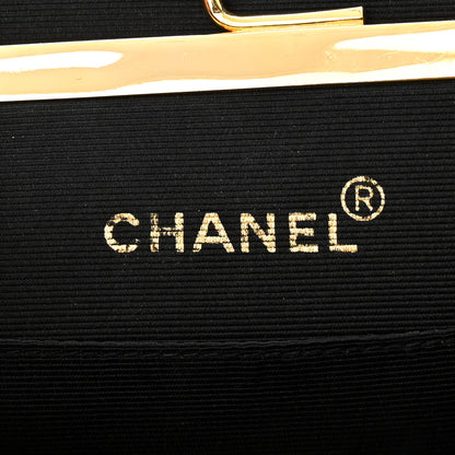 Chanel Grosgain Evening Bag Black 6 of 11
