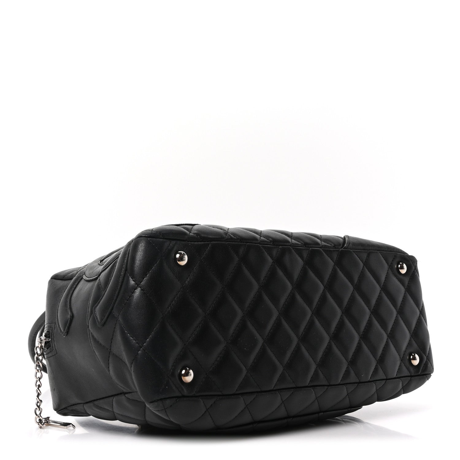 Chanel Calfskin Quilted Large Cambon Bowler Black 4 of 10
