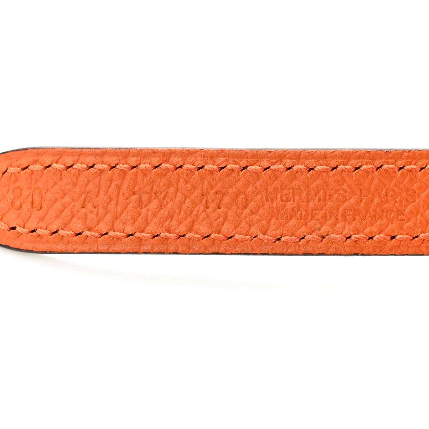 Swift Epsom 13mm Clou de Selle Belt 80 Black Orange