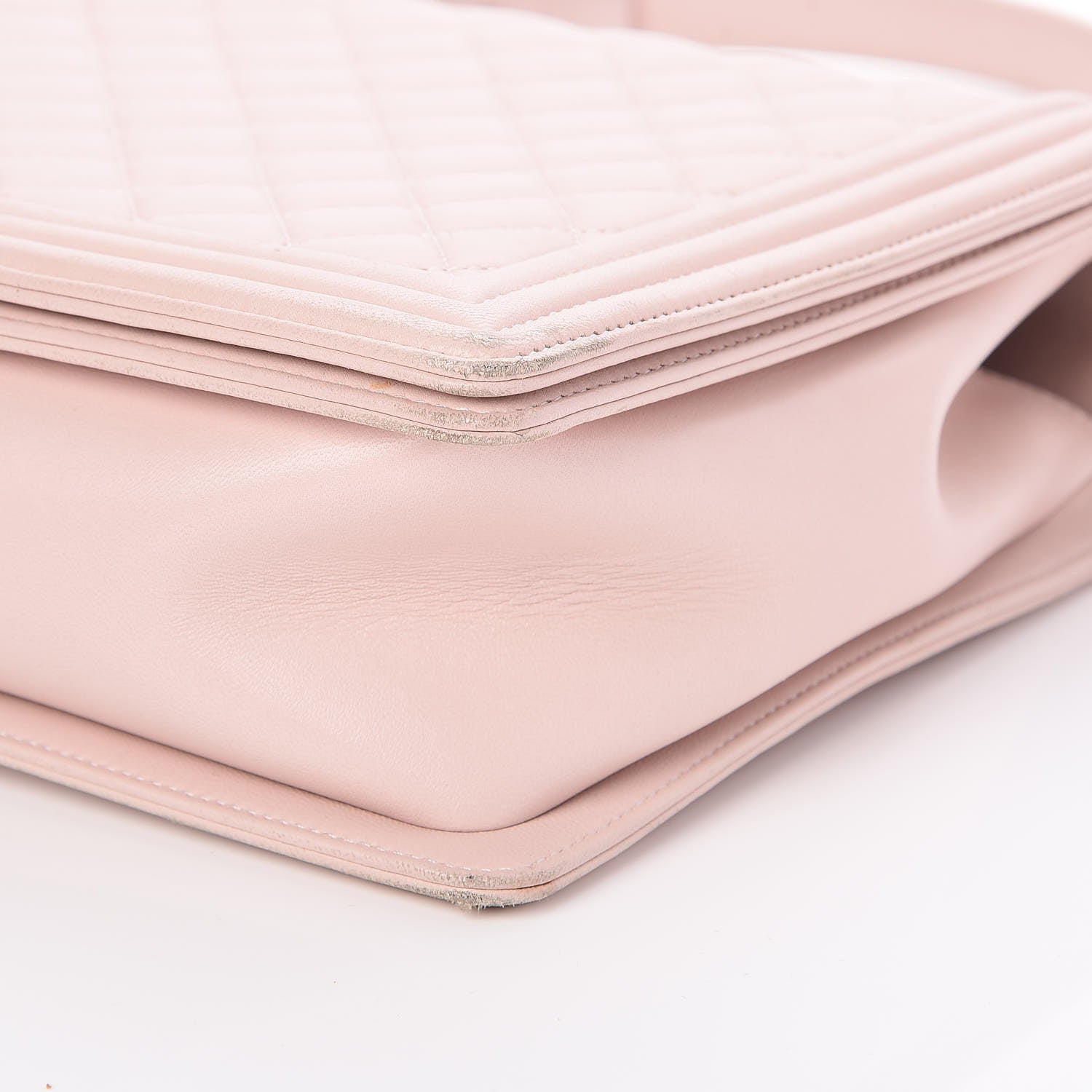 Chanel Lambskin Quilted Large Boy Flap Light Pink 14 of 15