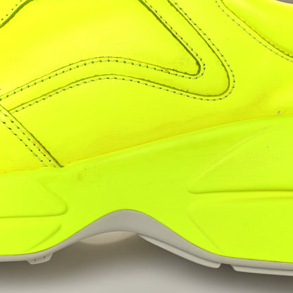 Gucci Calfskin Mens Rhyton Sneakers 8 Yellow Fluo 7 of 8